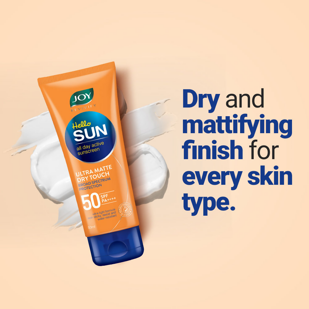 Joy Revivify Hello Sun Ultra Matte Dry Touch Sunscreen With SPF 50 | Grocsy