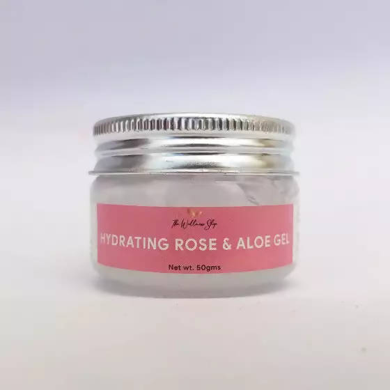 The Wellness Shop Hydrating Rose And Aloe Vera Face Gel | Grocsy