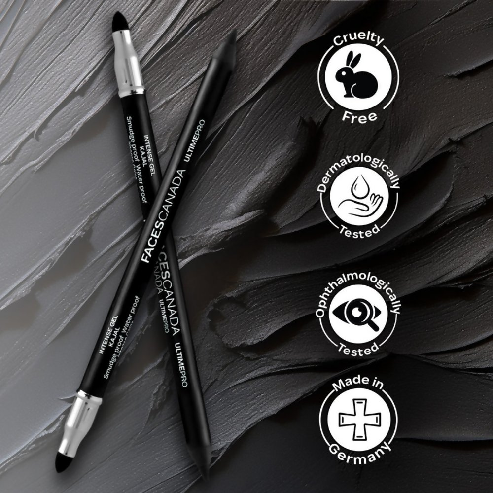 Faces Canada Intense Gel Kajal - Black | Grocsy
