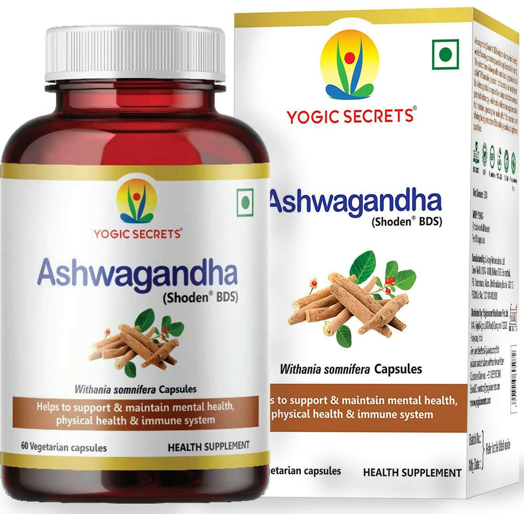 Yogic Secrets Ashwagandha Capsules | Grocsy