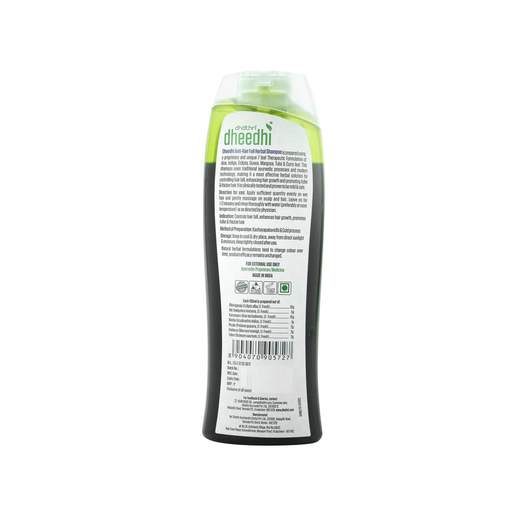 Dhathri Anti-Hairfall Herbal Shampoo - Reduces Hair Fall and Enhance Hair Growth | Grocsy