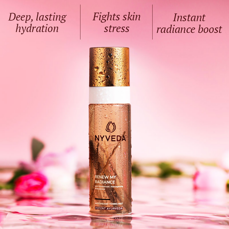 Nyveda Renew My Radiance Antioxidant Toning Mist With Rose Water | Grocsy