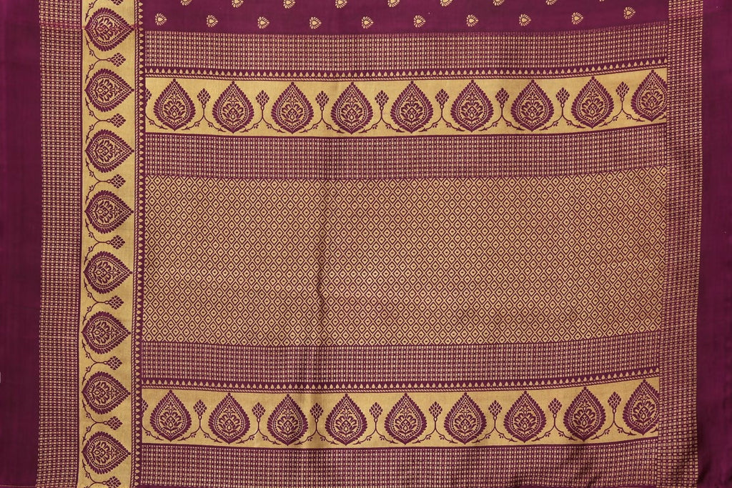Vamika Purple Printed Art Silk Saree | Grocsy