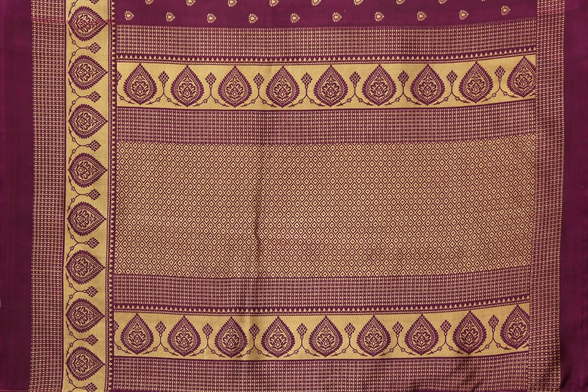 Vamika Purple Printed Art Silk Saree | Grocsy
