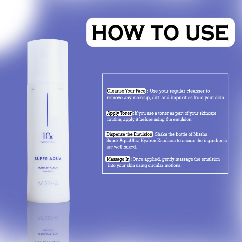 Missha Super Aqua Ultra Hyalron Emulsion | Grocsy