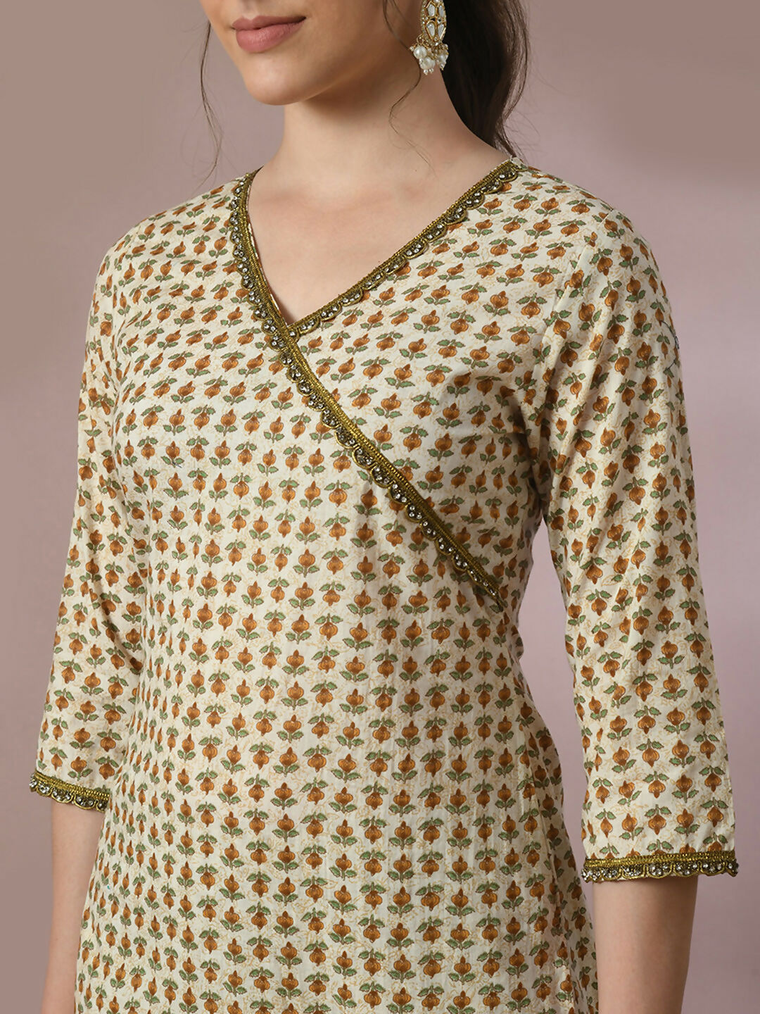 Myshka Women's Multi Printed Cotton Straight Party Kurta Set | Grocsy