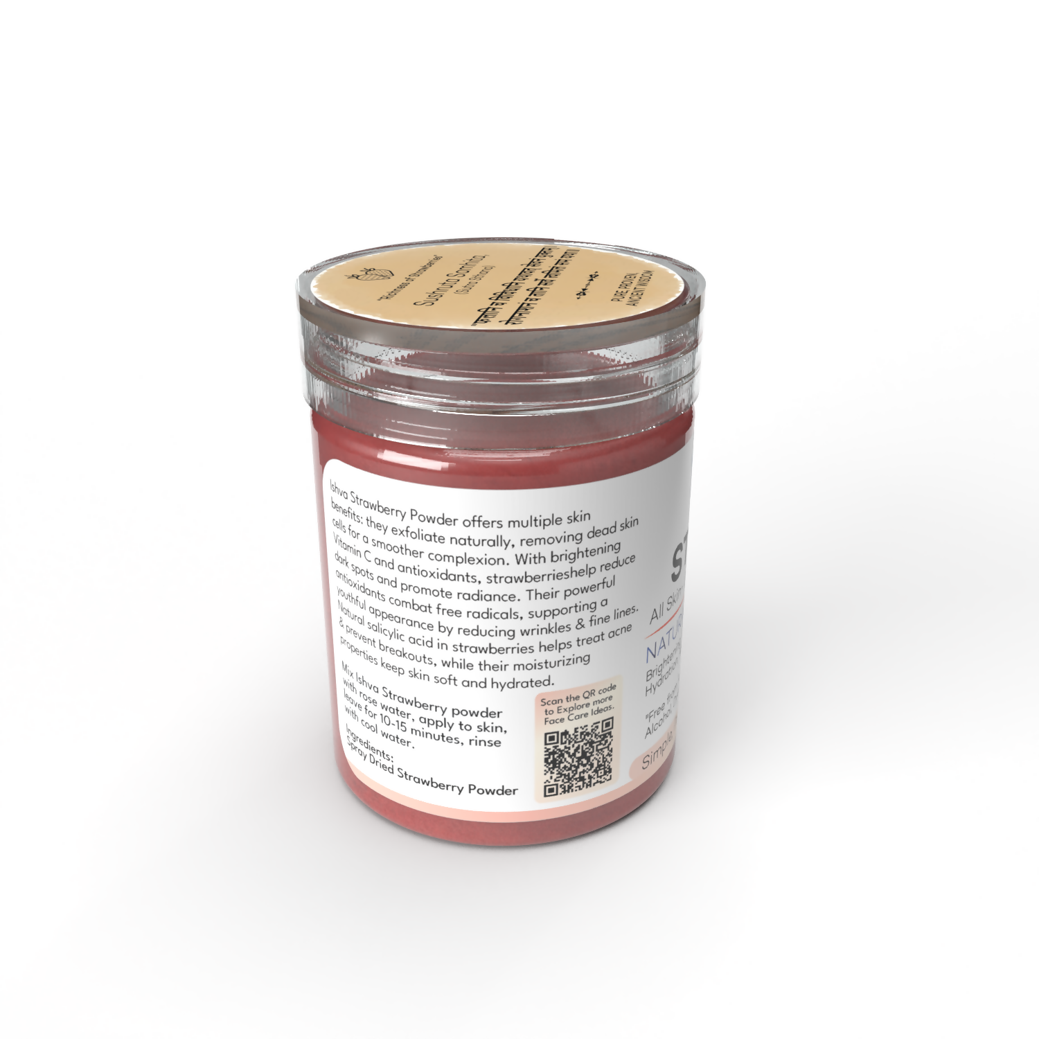Ishva Strawberry Powder For Skin | Grocsy