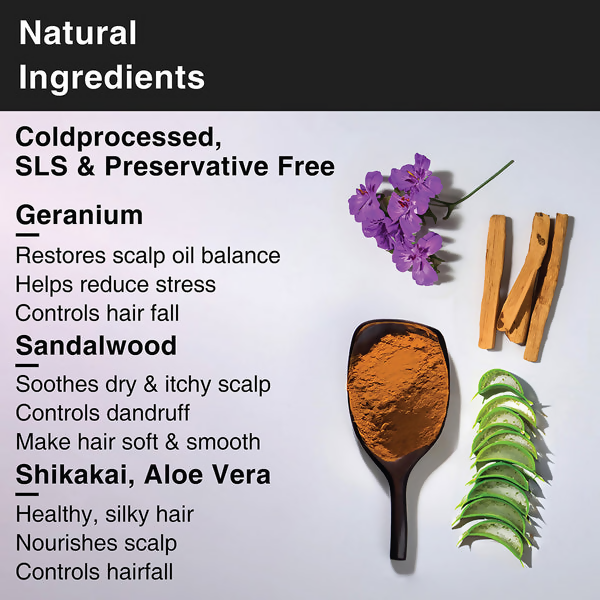 Soulflower Sandalwood Geranium Hair Cleansing Bar | Grocsy