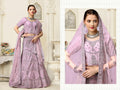 Lavender Net Fancy Zari Embroidered work Lehenga Choli with Dupatta - Heer | Grocsy