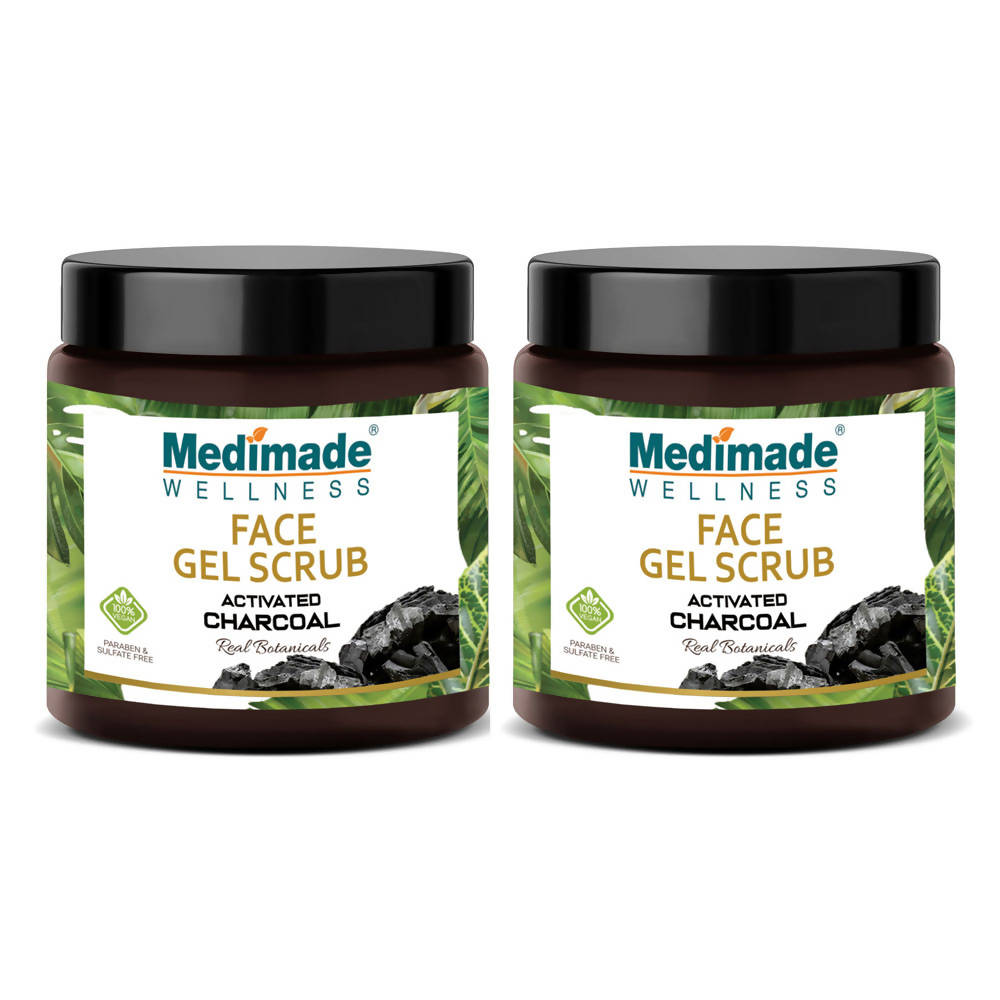 Medimade Wellness Activated Charcoal Face Gel Scrub | Grocsy