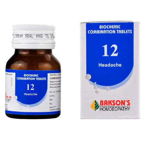 Bakson's Homeopathy Biochemic Combination 12 Tablets | Grocsy