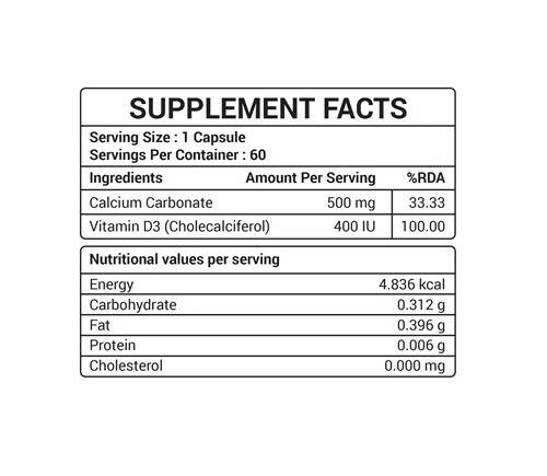 Nutrisouk Vitamin D3 Capsules | Grocsy