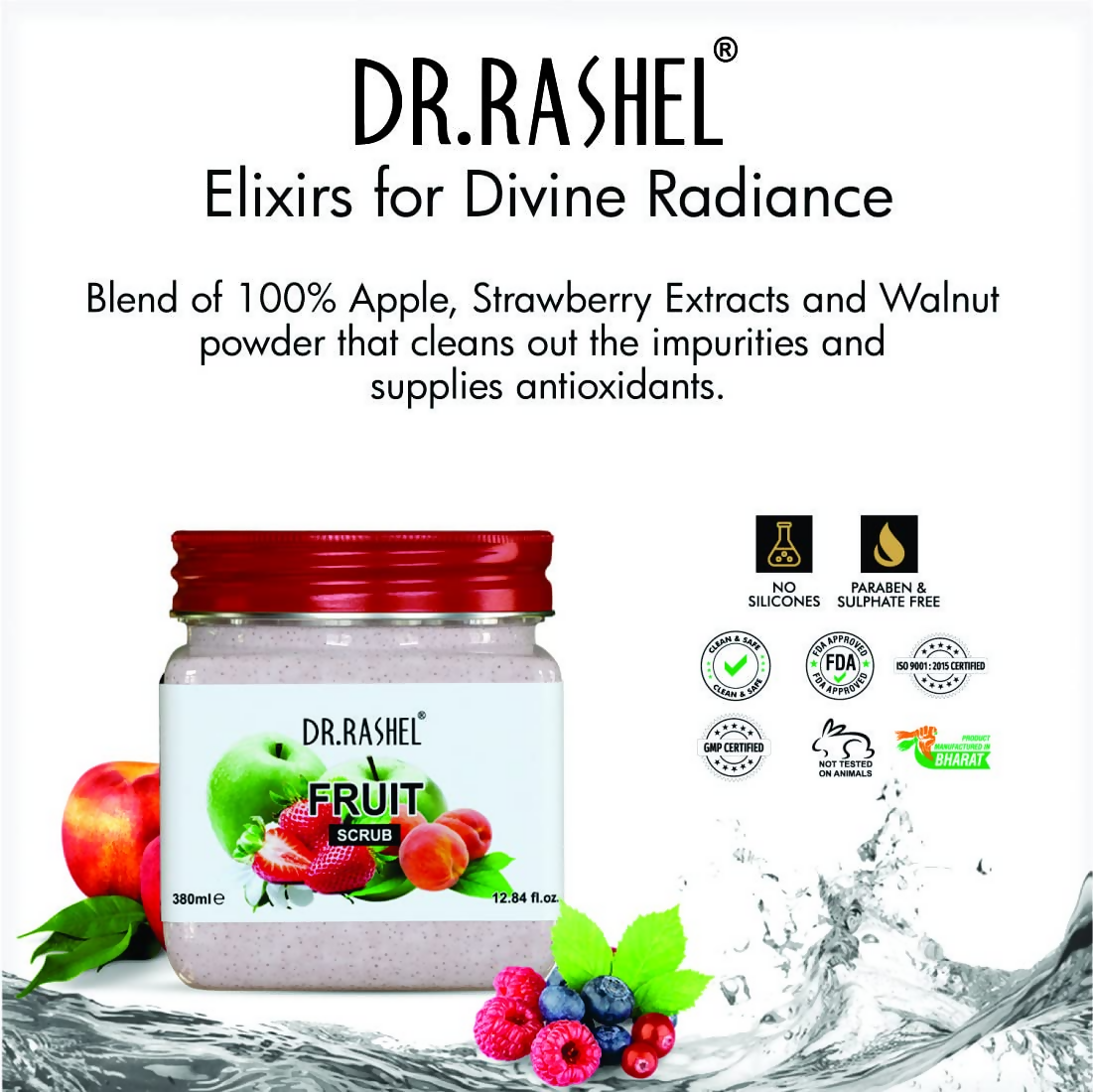 Dr.Rashel Fruit Scrub For Face And Body | Grocsy