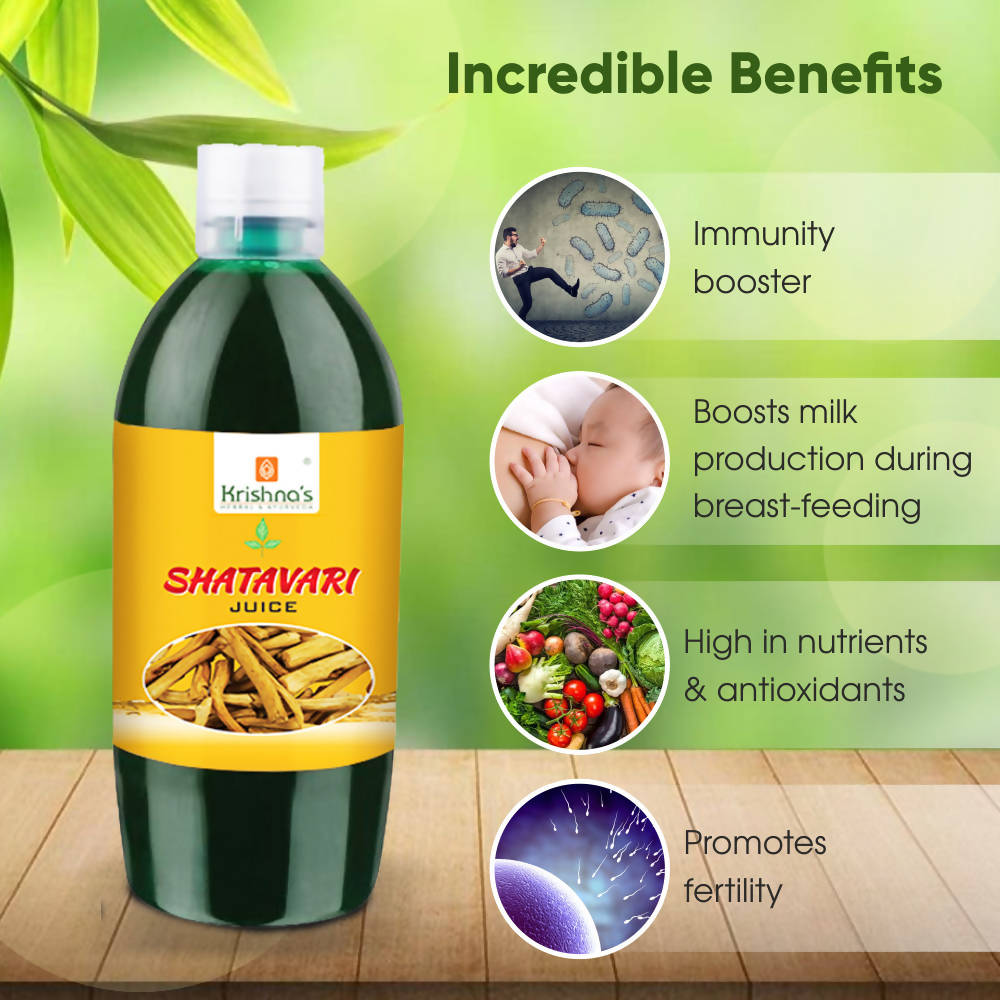 Krishna's Herbal & Ayurveda Shatavari Juice | Grocsy
