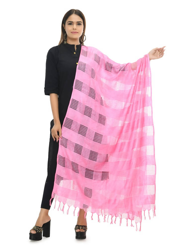 Mominos Fashion Baby Pink Window Dupatta | Grocsy