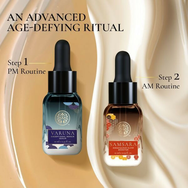 Forest Essentials High-Performance Day & Night Face Serums Duo | Grocsy
