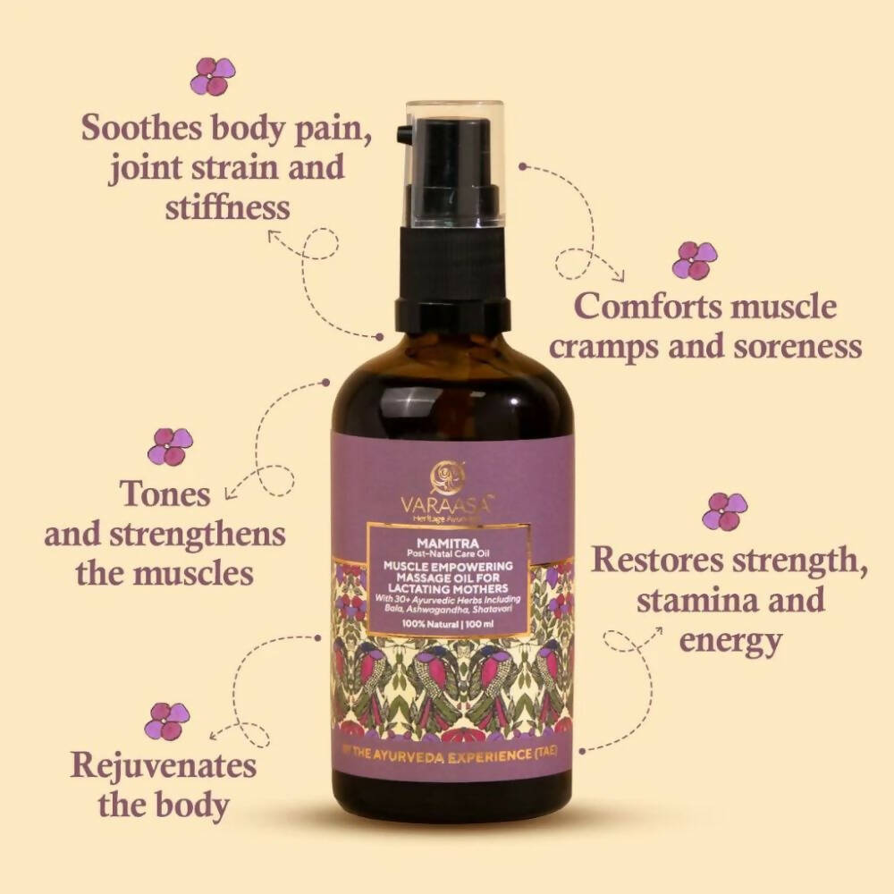 Varaasa Mamitra Post-Natal Care Massage Oil | Grocsy