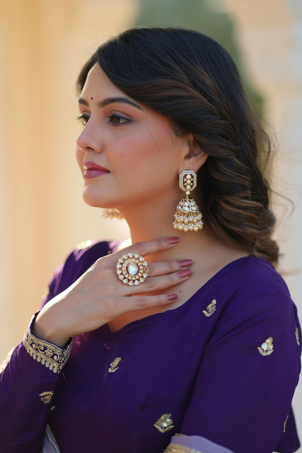 Joban Fashion Blue Georgette Sequence Embroidery Work Kurta Set | Grocsy