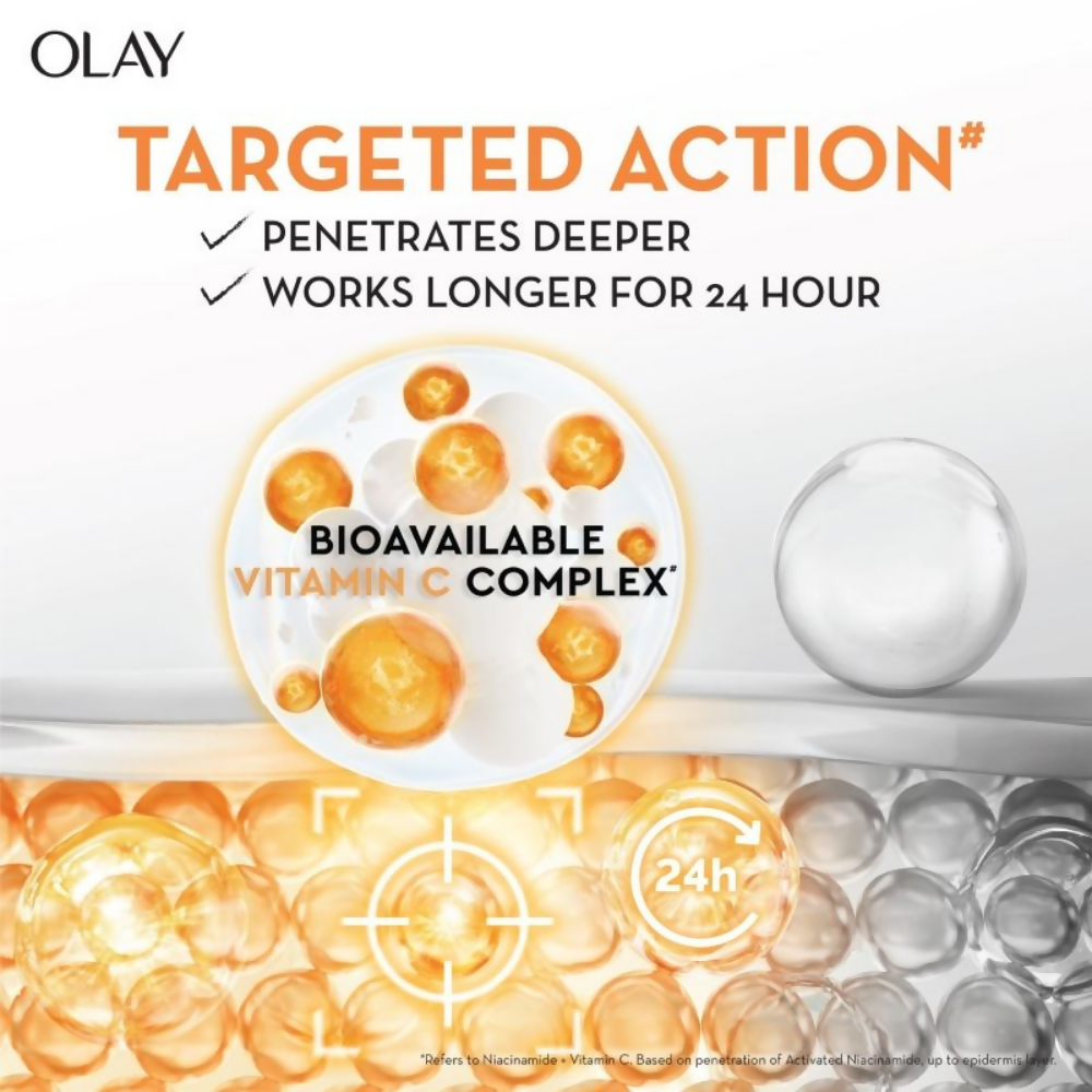 Olay Vitamin C Kit For 2x Glow - Cream With Free Cleanser | Grocsy