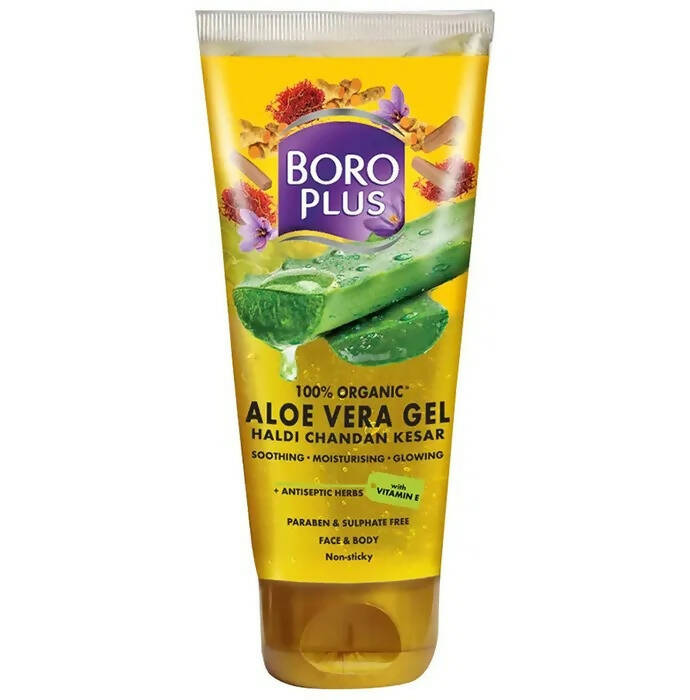 Boroplus 100% Organic Aloe Vera Gel Haldi Chandan Kesar | Grocsy