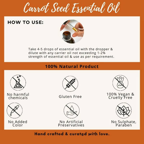 Organicos Carrot Seed Essential Oil | Grocsy