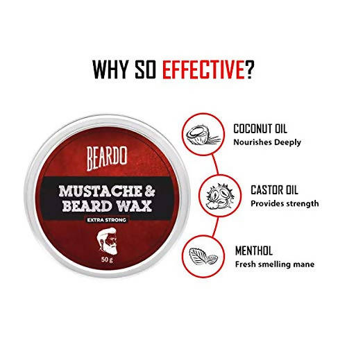 Beardo Beard and Mustache Wax Extra Strong | Grocsy