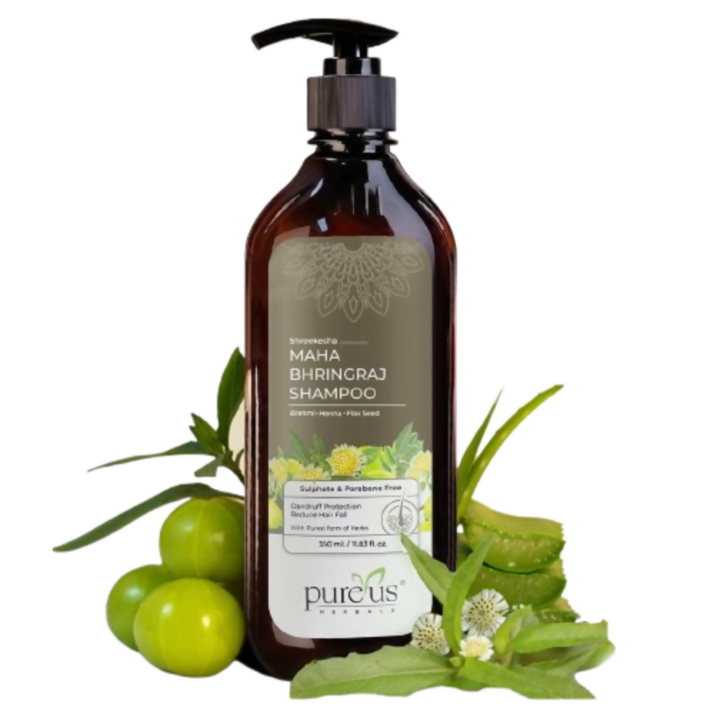 Pureus Herbals Shreekesha Maha Bhringraj Shampoo | Grocsy