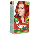 Nisha Creme Hair Color for Women - Copper Red | Grocsy