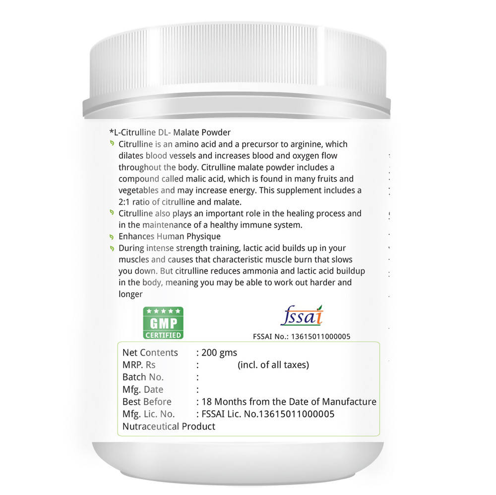 Nature's Velvet L-Citrulline DL-Malate Powder | Grocsy
