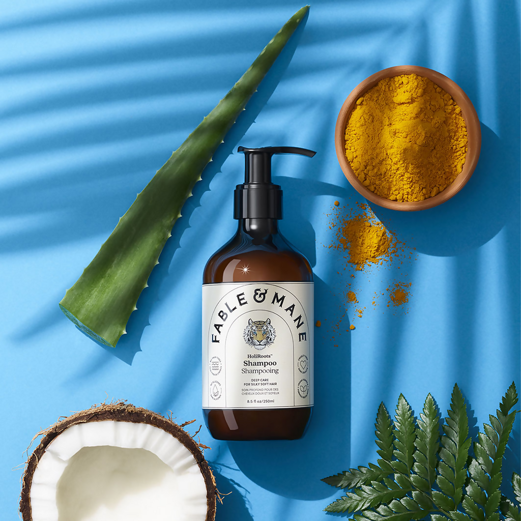 Fable & Mane HoliRoots Hydrating Shampoo With Coconuts | Grocsy