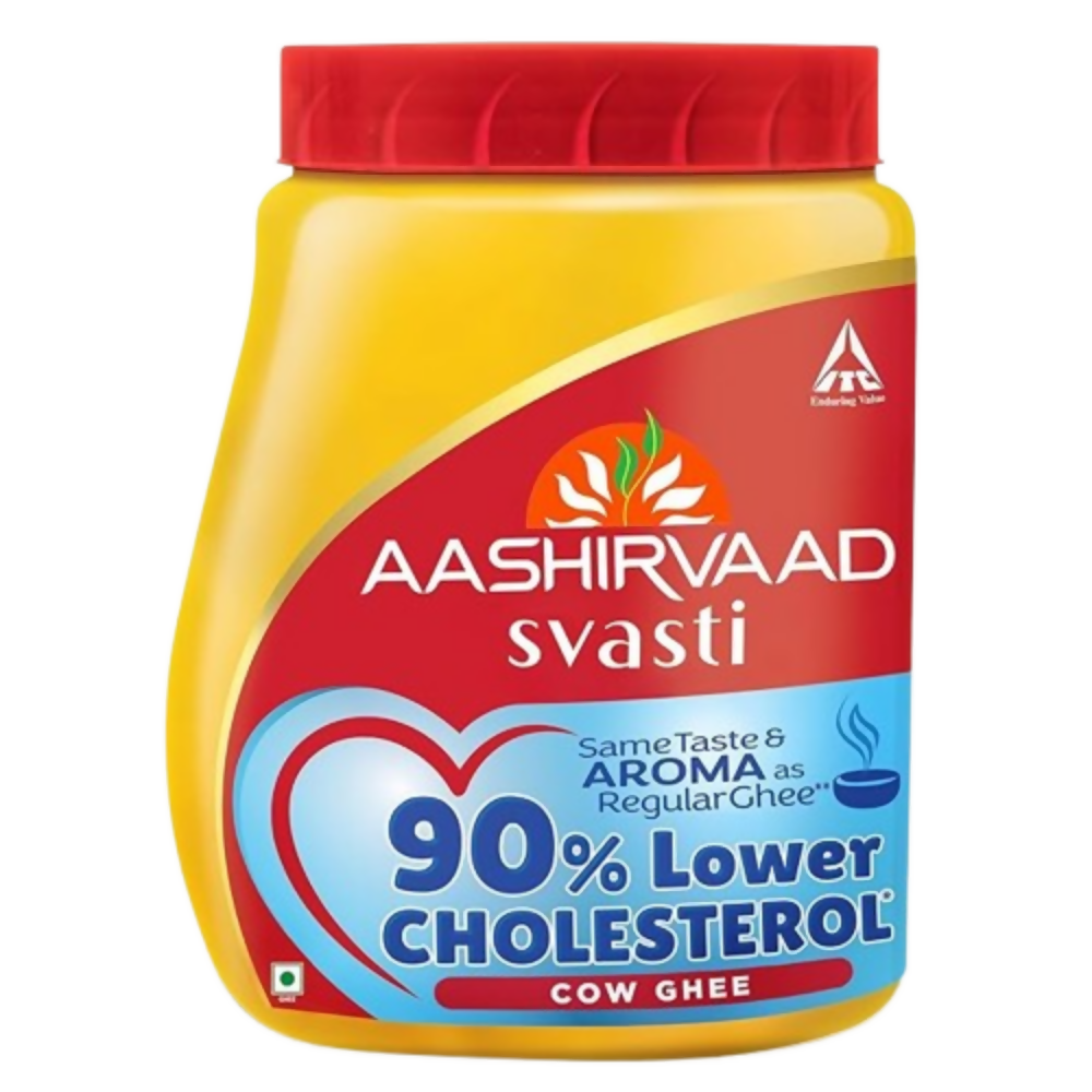 Aashirvaad Svasti 90% Lower Cholesterol Ghee | Grocsy