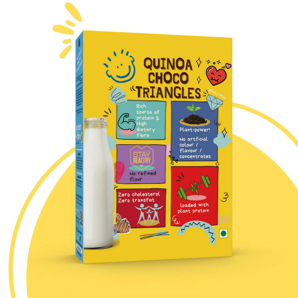 Born Reborn Quinoa Crunchy Choco Triangles | Grocsy