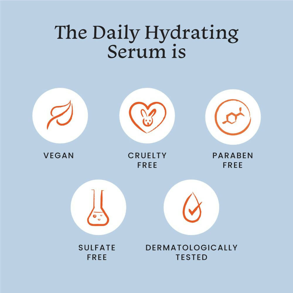 Foxtale Daily Hydrating Serum With Hyaluronic Acid - For Plump & Glowing Skin | Grocsy