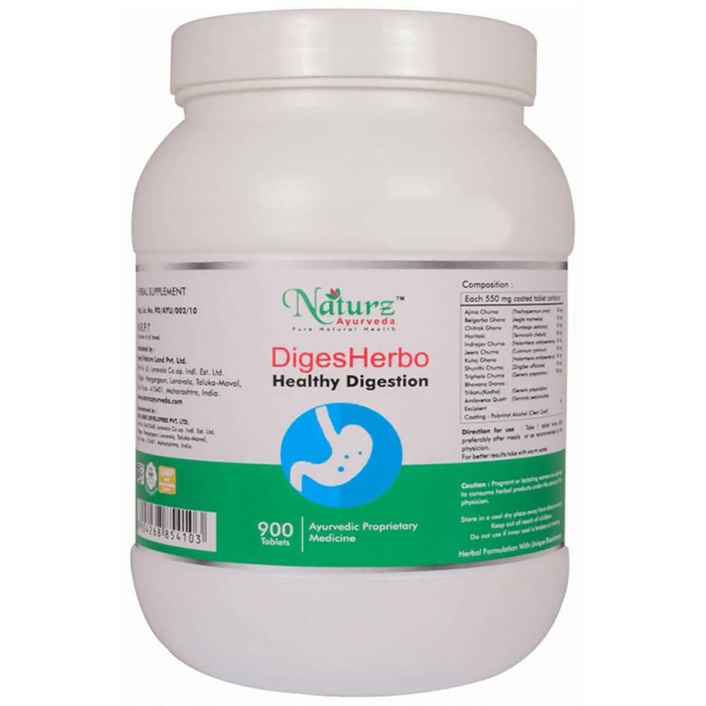 Naturz Ayurveda Diges Herbo Tablets | Grocsy