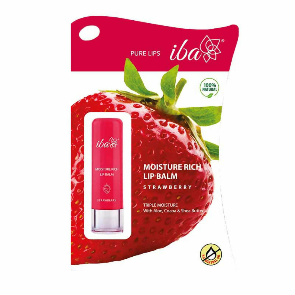 Iba Moisture Rich Lip Balm - Strawberry | Grocsy