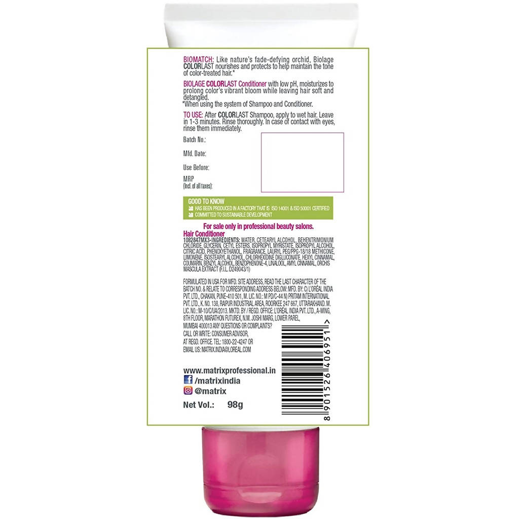 Matrix Biolage Colorlast Color Orchid Conditioner | Grocsy