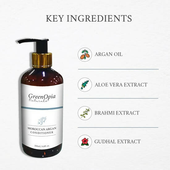 GreenOpia Naturals Moroccan Argan Oil Hair Conditioner | Grocsy
