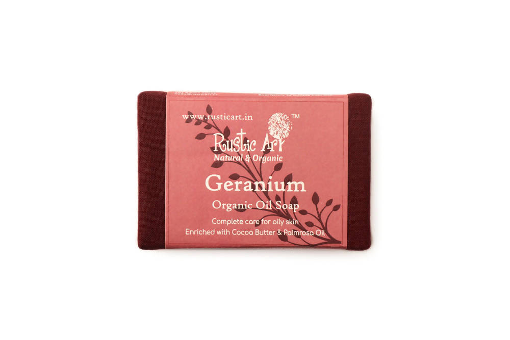 Rustic Art Geranium Organic Oil Soap | Grocsy