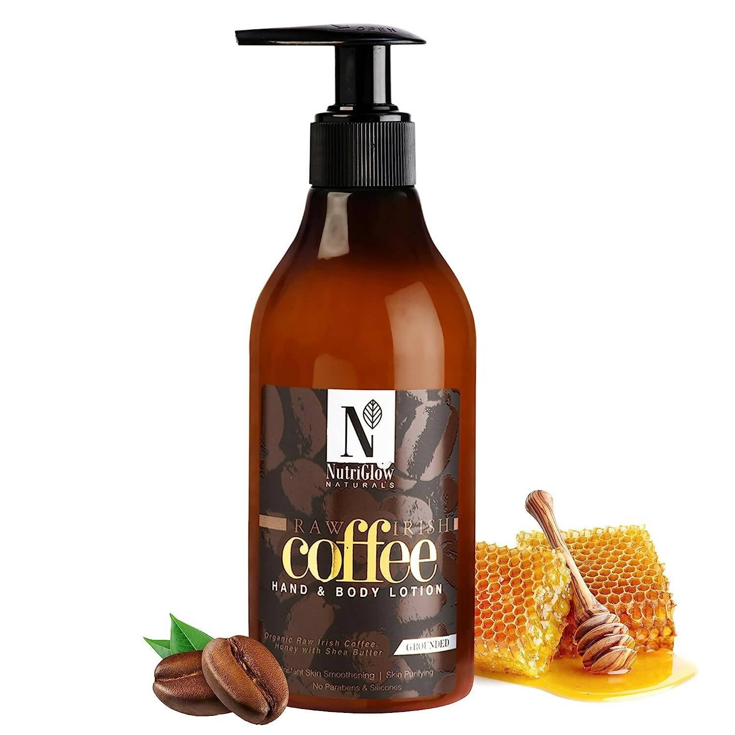 NutriGlow NATURAL'S Raw Irish Coffee Hand and Body Lotion | Grocsy