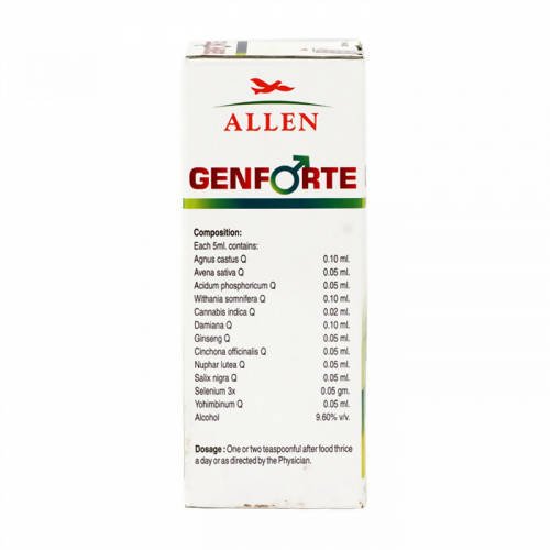 Allen Homeopathy Genforte Male Tonic | Grocsy