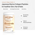 Beautywise Advanced Marine Collagen Peptides Powder - Unflavored | Grocsy