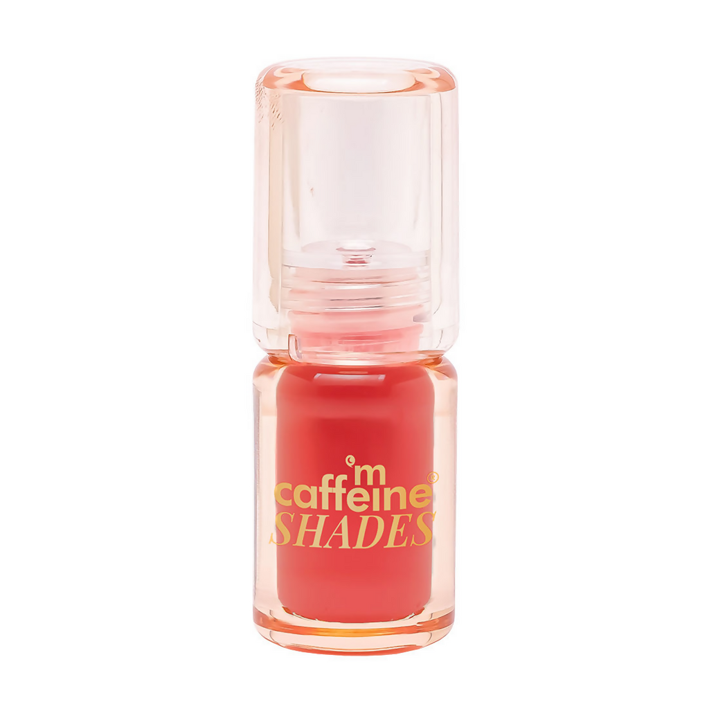 mCaffeine Shades Lip & Cheek Glow Tint Longlasting, Blendable Dewy Finish - Scarlet | Grocsy