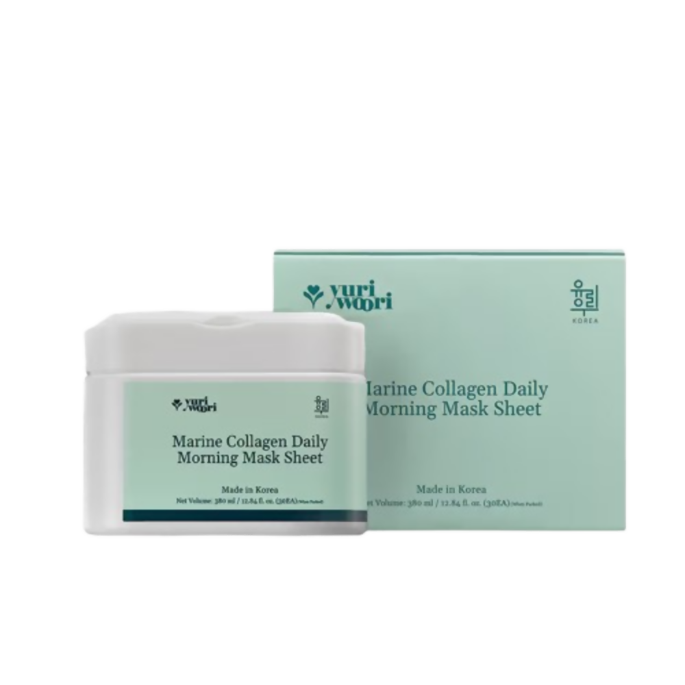 Yuri Woori Marine Collagen Daily Morning Sheet Mask | Grocsy