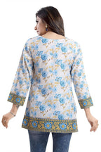 Snehal Creations Best Stylish Faux Crepe Printed Short Kurti Tunic | Grocsy