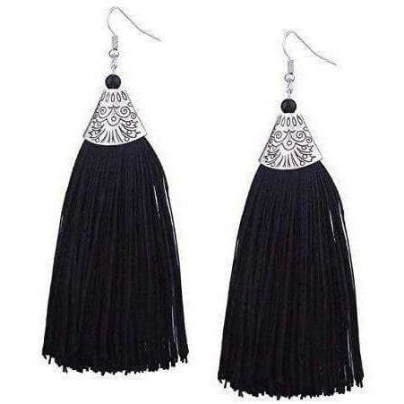 MS Fashion India Muskan Stylish Thread Tassel Fancy Party Wear Long Earrings | Grocsy