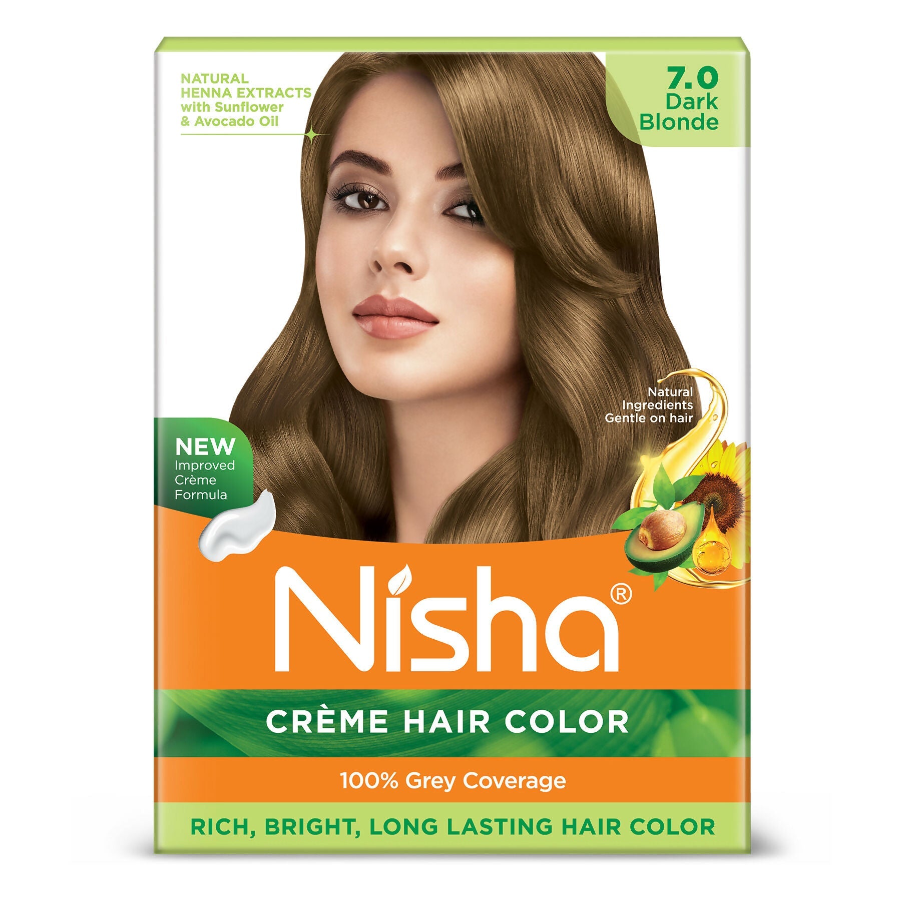 Nisha Creme Hair Color for Women - Dark Blonde | Grocsy