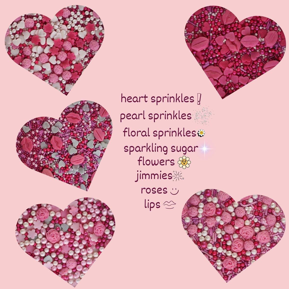 Confect Shimmering Charm I Silver & White Pearls | Edible Mother's Day Sprinkles | Grocsy