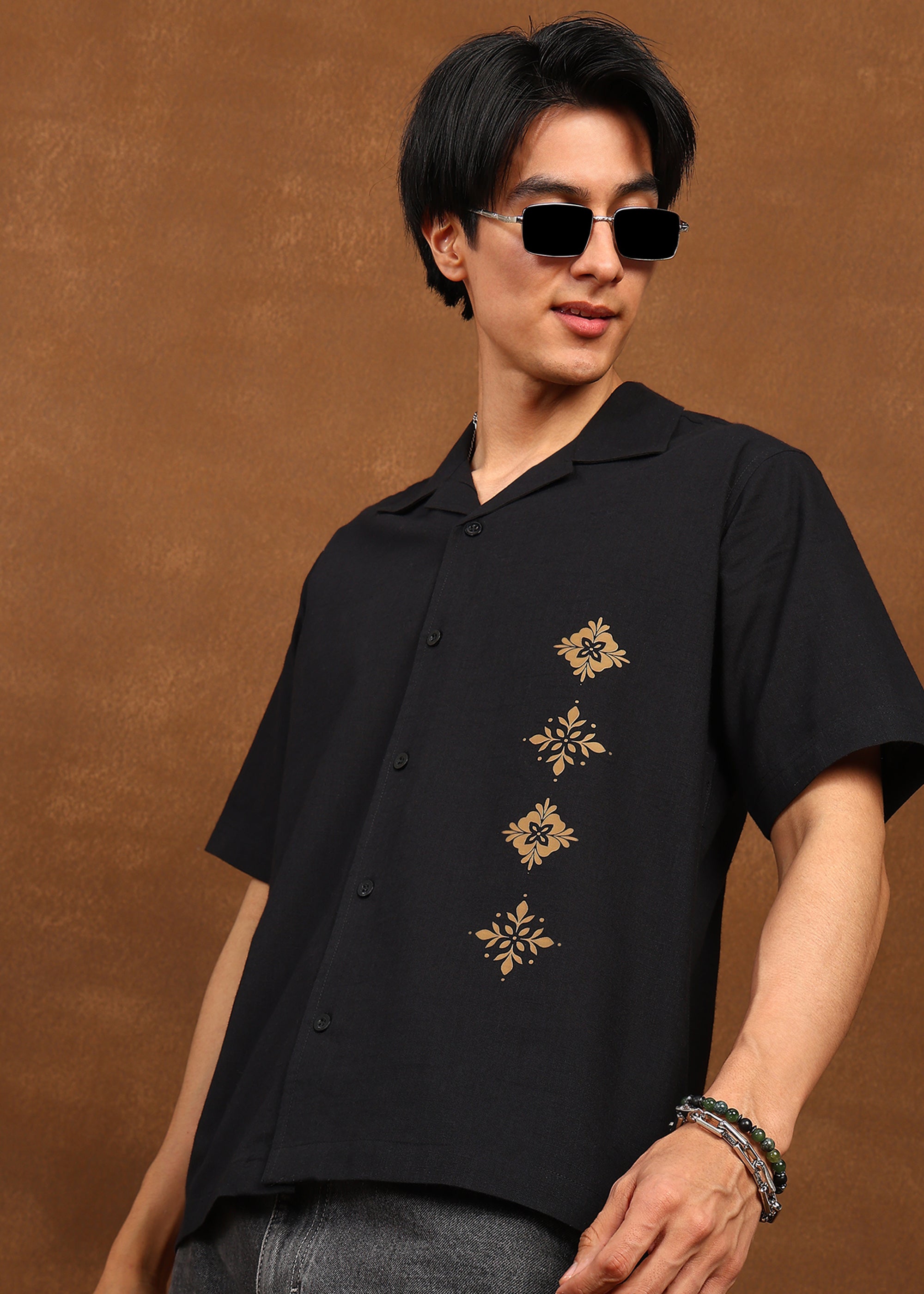 Fabmade Noir Bloom Shirt | Grocsy