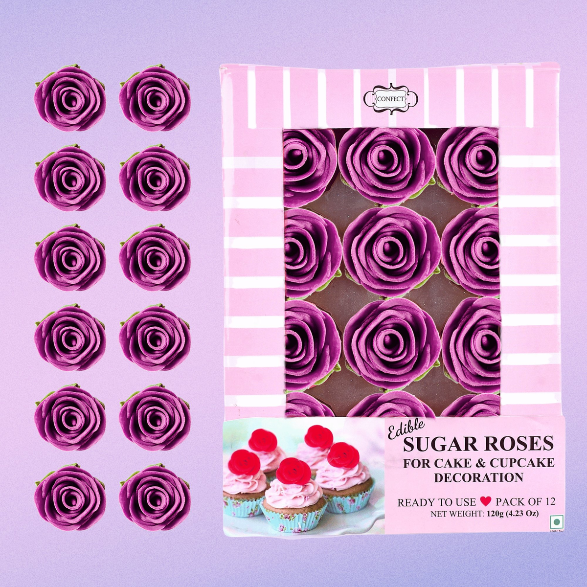 Confect Fuchsia Pink | Edible Sugar Flowers | Grocsy