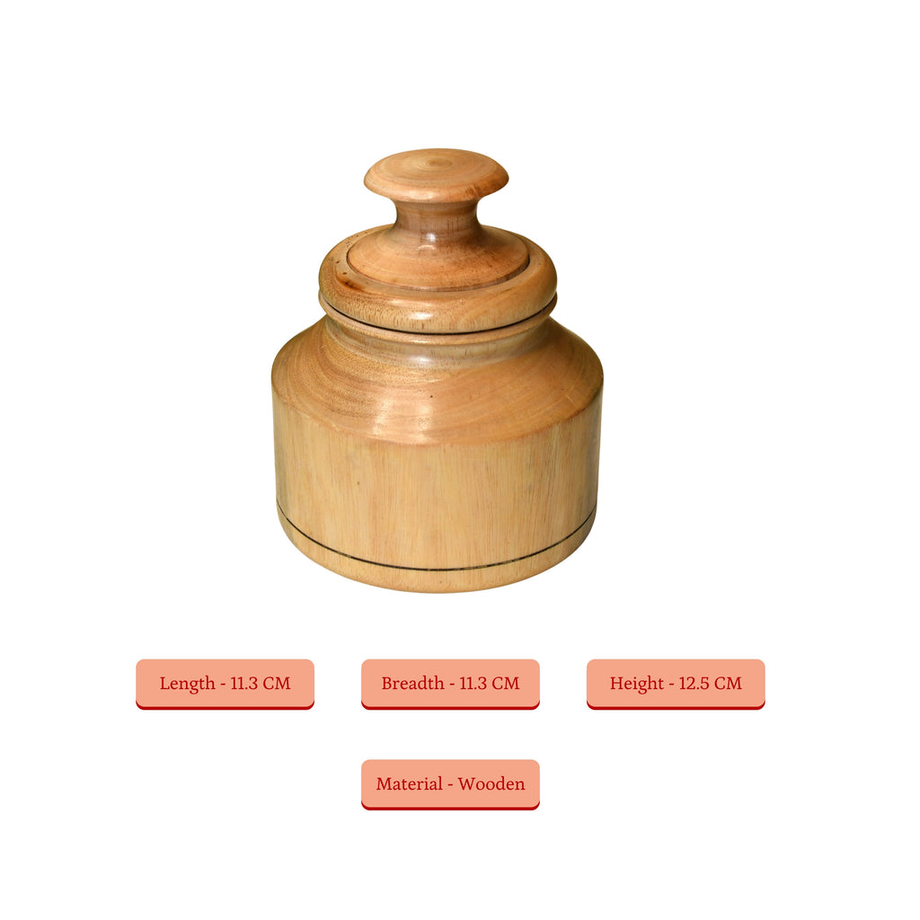 Sowpeace Premium Wooden Storage Jar for Elegant Organization | Grocsy